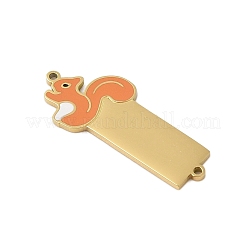 Подвески-коннекторы из нержавеющей стали 304 с темно-оранжевой эмалью&nbsp;STAS-P377-12G