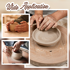 Древесноволокнистая плита средней плотности (мдф) переносная глиняная расклинивающая доска со встроенной&nbsp;AJEW-PH0006-65B