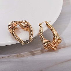 Массивные серьги-кольца для женщин JE914A