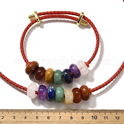 Браслеты и ожерелья из натуральных драгоценных камней rondelle chakra G-P561-01G-04