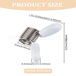 20 шт. стальные мини-пружинные зажимы для бусин для изготовления бисерных украшений&nbsp;TOOL-LP0001-01