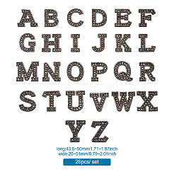 Патчи со стразами из смолы алфавита DIY-TAC0005-45H