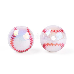 Спортивные УФ-покрытия непрозрачные акриловые бусины&nbsp;PACR-N016-03A