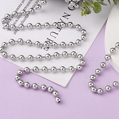 Не тускнеющие шариковые цепи из нержавеющей стали 304 длиной 3.28 фут&nbsp;X-CHS-A002B-6.0mm