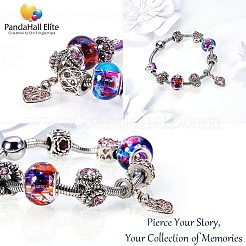 Смешанный стиль ручной работы Стеклянные витые европейских бусы&nbsp;LPDL-PH0001-03