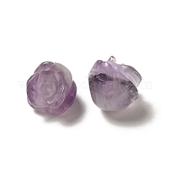 Натуральный аметист резные цветочные бусины G-O156-B-37