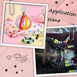 200 шт. Непрозрачные акриловые бусины&nbsp;SACR-SP0001-35A