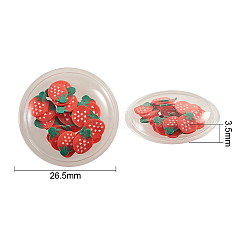 40шт 4 цвета ПВХ пластик с кабошонами из полимерной глины KY-CJ0001-43