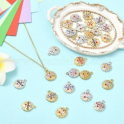 28шт 14 цвета сплава эмаль подвески&nbsp;FIND-YW0011-46