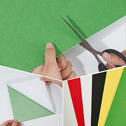 10 шт. 5-х цветная прямоугольная самоклеящаяся фетровая ткань&nbsp;DIY-CY0002-28