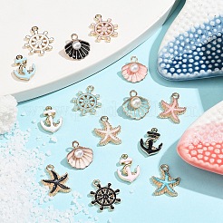 16шт 16 стиля подвески из сплава с эмалью&nbsp;FIND-YW0006-05