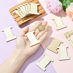 60 шт. необработанных деревянных вырезок для поделок&nbsp;DIY-SC0031-12A