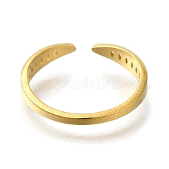 Ионное покрытие (ip) 304 нержавеющая сталь открытые манжетные кольца компоненты RJEW-U017-32G