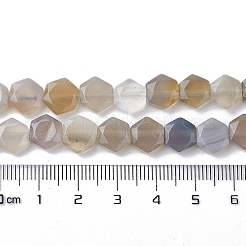 Серые натуральные бусины из агата  G-K359-C11-01