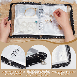 Сумка для хранения ювелирных изделий из ПВХ с вкладышами ODIS-WH0038-90C