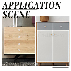 Круглые дверные ручки из латуни и стекла&nbsp;LS-FIND-WH0097-16G