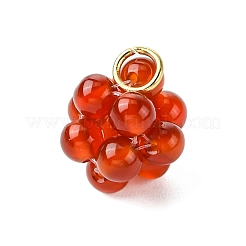 4 шт. 4-цветные подвески ручной работы из натурального окрашенного кварцевого кристалла PALLOY-TA00195