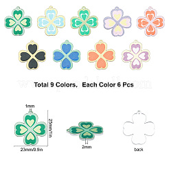 54шт 9 цвета акриловые подвески&nbsp;OACR-SC0001-07