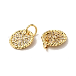 Покрытие стойки латунь микропаве прозрачные подвески из кубического циркония&nbsp;KK-H431-11G