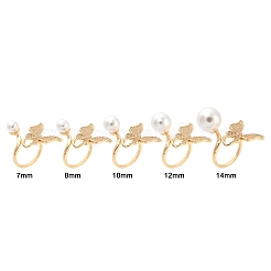 Оправа для кольца-манжеты из латуни с микропаве из кубического циркония в виде бабочки&nbsp;LS-KK-A244-01H-G