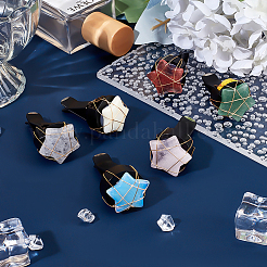 6 шт. зажимы для воздуховодов автомобиля из натурального драгоценного камня&nbsp;HJEW-BC00072