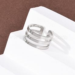 Открытые кольца манжеты из нержавеющей стали 304&nbsp;RJEW-P176-01P