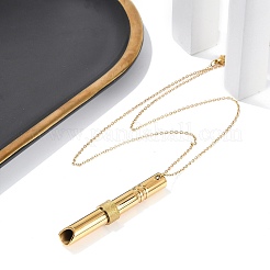 Дышащие ожерелья из нержавеющей стали 304 с цепочкой NJEW-M050-01G