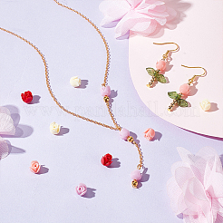 48 шт. 8-х цветные бусины из эпоксидной смолы RESI-GA0001-28