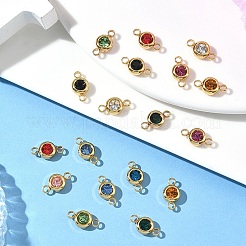 20 шт. 10-х цветные звенья/соединители из нержавеющей стали 304 со стразами&nbsp;STAS-YW0010-11