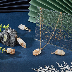 5шт необработанные грубые подвески из натурального цитрина G-FG0001-11