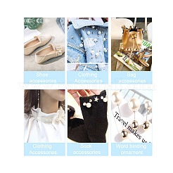 Имитация жемчуга акриловые&nbsp;OACR-PH0001-06A-WH