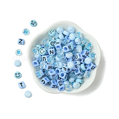 200шт акриловые бусины SACR-FS0001-31