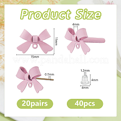 40 шт. Сплав серьги-гвоздики&nbsp;EJEW-DC0001-47