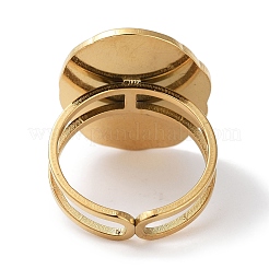 Ионное покрытие (IP) кольцо из нержавеющей стали 304 RJEW-B059-12G-03