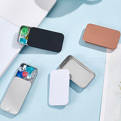 4 шт. двухцветные жестяные коробки для хранения с крышками-слайдерами&nbsp;CON-CN0001-13