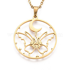 Подвески из нержавеющей стали 304 NJEW-T018-51G