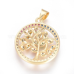 Латунные микро проложить кубического циркония подвески&nbsp;KK-I657-28G