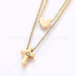 Комплекты украшений из нержавеющей стали 304 SJEW-O090-34G