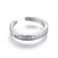 Регулируемые латунные кольца на мыске&nbsp;RJEW-EE0002-06P