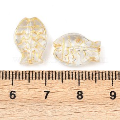 Гальванопокрытие и стеклянные бусины с золотым металлическим плетением&nbsp;EGLA-T029-01F