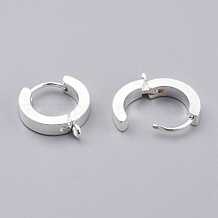 Фурнитура для сережек-колец Huggie Hoop из нержавеющей стали 304 STAS-I167-01A-S