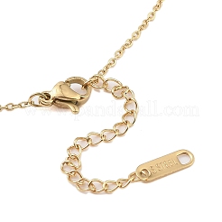 Ожерелья с подвесками-цветами из нержавеющей стали 304 NJEW-N055-05G