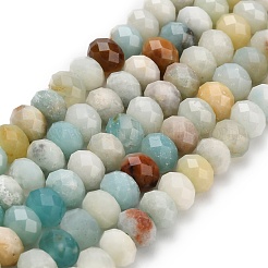 Натуральный цветок амазонитовые бусины пряди G-Z111-A19