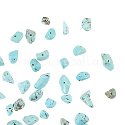 Синтетический чип бирюзовый шарик нити G-CJ0001-09