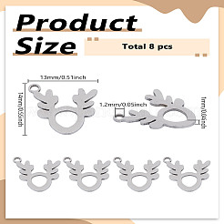 8 шт. подвески из нержавеющей стали 201&nbsp;STAS-LP0002-49