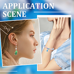 30 шт. 5 цвета непрозрачные подвески из смолы RESI-SC0002-74