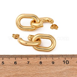 Овальные серьги-гвоздики из нержавеющей стали 304&nbsp;EJEW-L304-04G