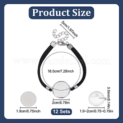 Наборы для самостоятельного изготовления браслетов из искусственной замши и алюминиевой заготовки с термопереносом DIY-DR0002-38