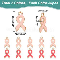 60шт 2 цвета сплава эмалевые подвески&nbsp;ENAM-HY0001-36