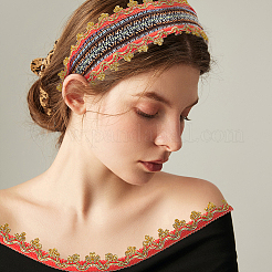 Блестящая кружевная лента из полиэстера&nbsp;OCOR-WH0080-32D